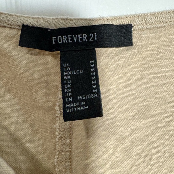 Beige Button-Down Dress - Picture 3 of 3